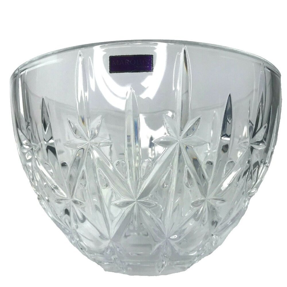Marquis Waterford Crystal Sparkle Serving Bowl 9" Clear Etched Glass with Box